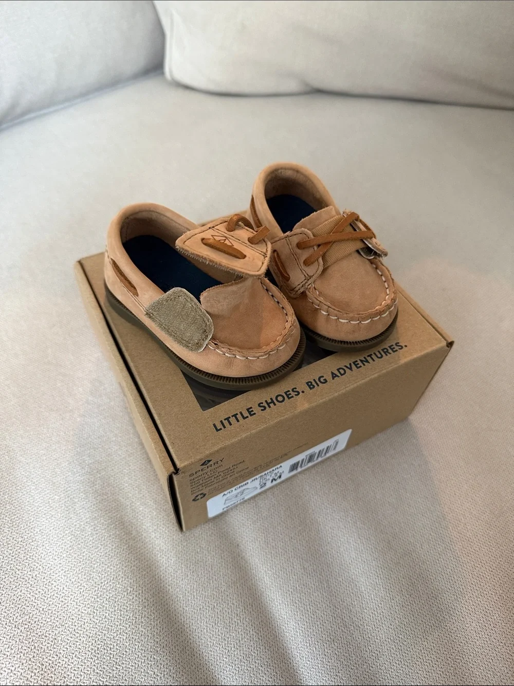 Sperry Brown Boat Crib Shoes - Classic Toddler Moccasins